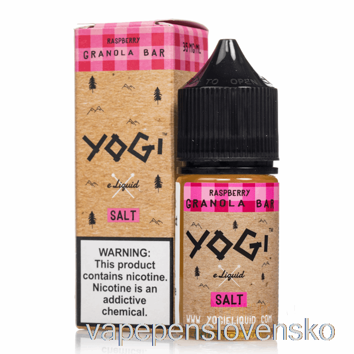 Malinová Granola Tyčinka - Jogínske Soli E-liquid - 30ml 35mg Vape Slovensko